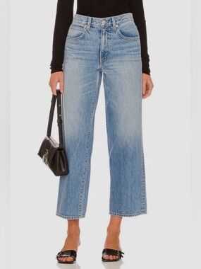 SLVRLAKE Madison Mid Rise Wide Leg jeans in Far from home